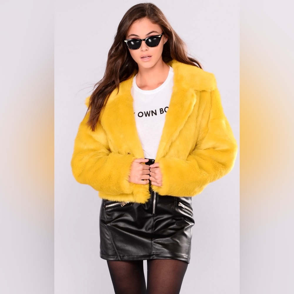 Teddy crop jacket- invisible clasp closures